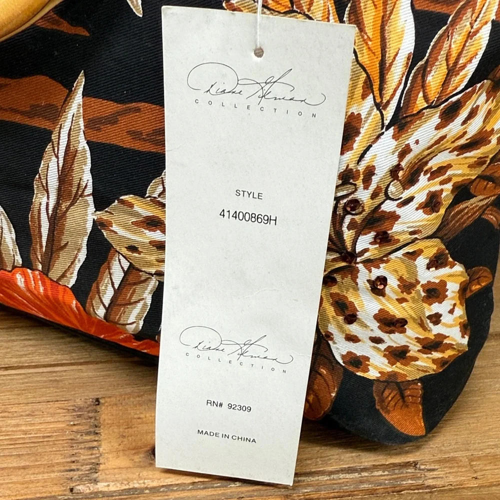 Fabulous Diane Gilman Tropical Leopard Tote Bag - Picture 9 of 12